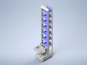 三向旋转夹具AGV-智能仓库 3D 模型