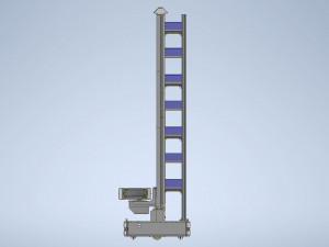 AGV with Three-way rotating grip - Smart warehouse Modelo 3D