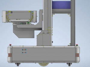 AGV with Three-way rotating grip - Smart warehouse 3D Model