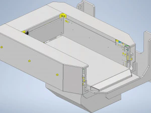 AGV with Three-way rotating grip - Smart warehouse 3D Model