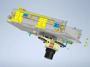AGV with Three-way rotating grip - Smart warehouse 3D Model