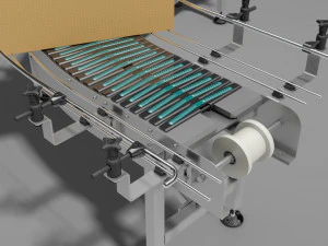 Curved belt conveyor 3D Model