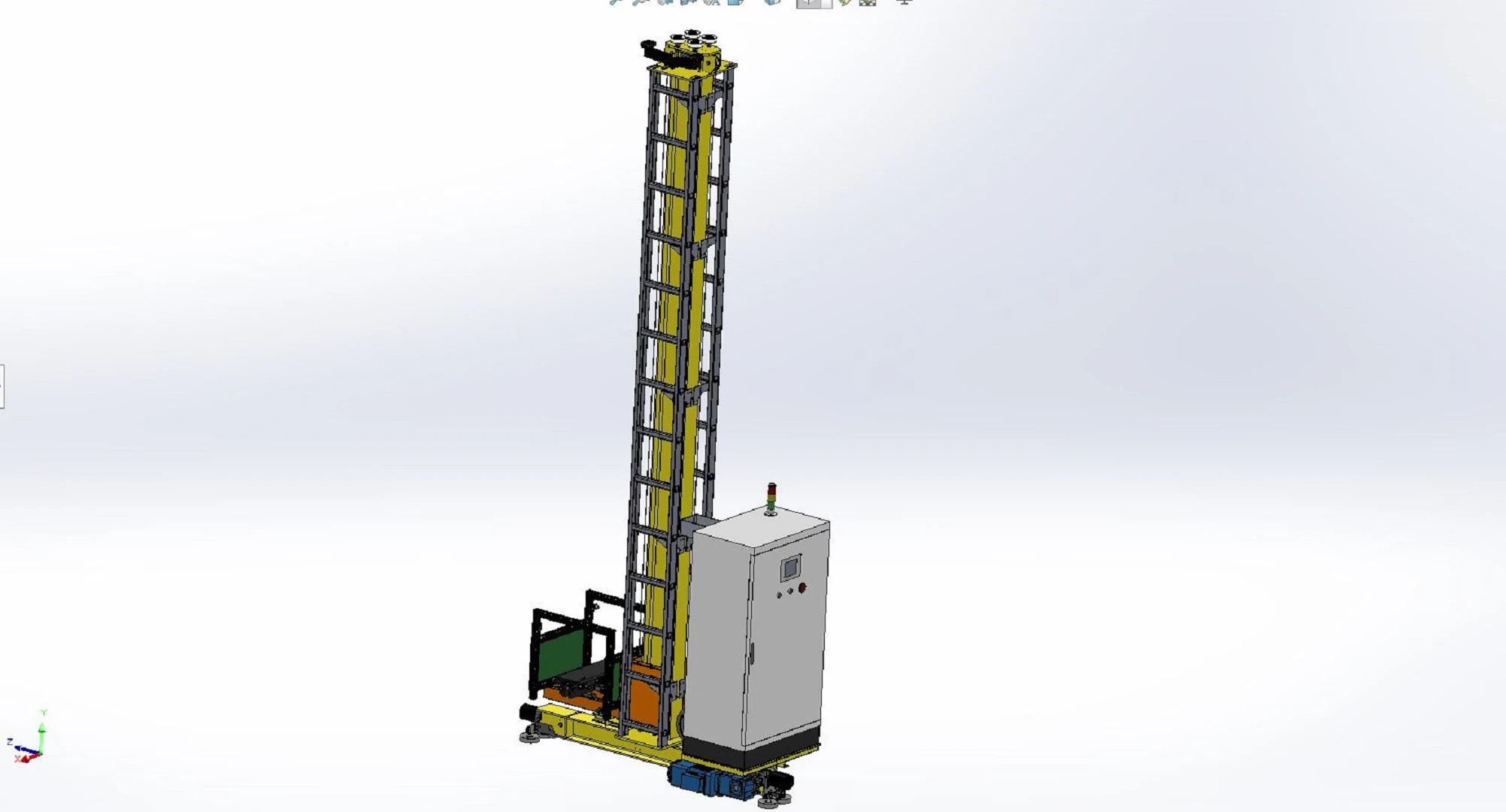 RGV for heavy-duty Smart warehouses 3D Model .c4d .max .obj .3ds .fbx .stl .blend 