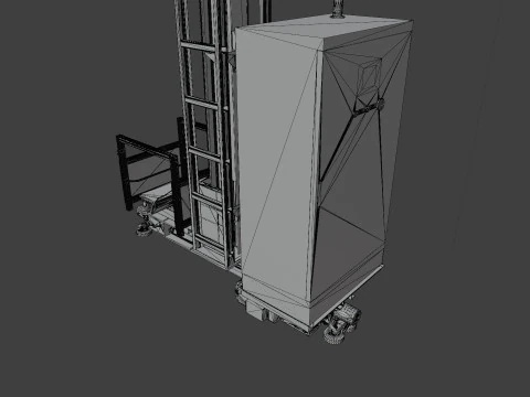 RGV for heavy-duty Smart warehouses 3D Model
