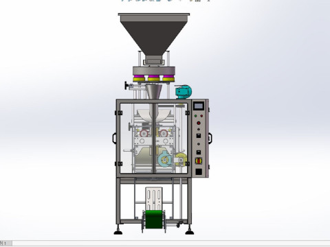 VFFS Sealing Packaging Machine 3D Model