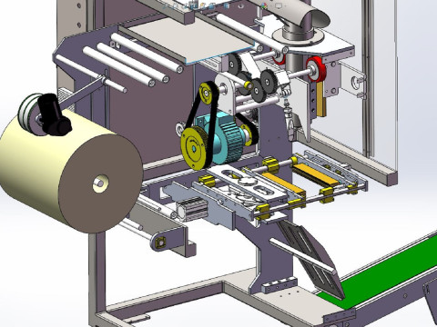 VFFS Sealing Packaging Machine 3D Model