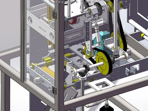 VFFS Sealing Packaging Machine 3D Model