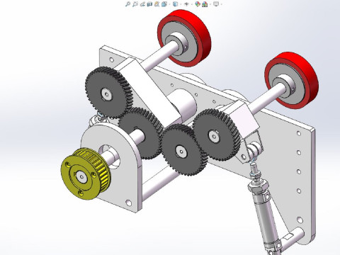 VFFS Sealing Packaging Machine 3D Model