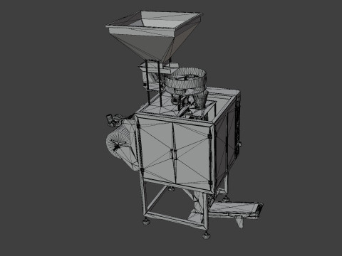 VFFS Sealing Packaging Machine 3D Model