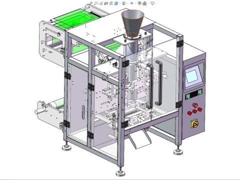 VFFS 수직포장기 MZ320 3D 모델