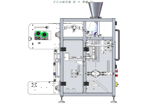VFFS vertical packaging machine MZ320 3D Model