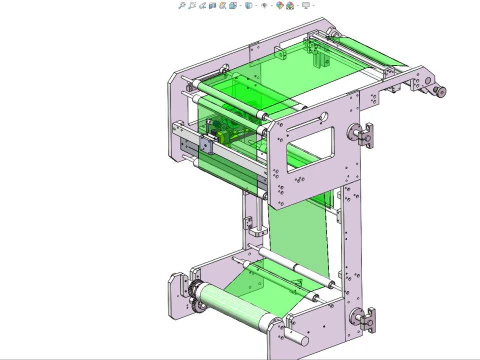 VFFS vertical packaging machine MZ320 3D Model