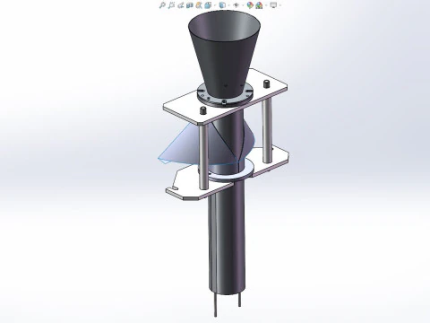 VFFS vertical packaging machine MZ320 3D Model