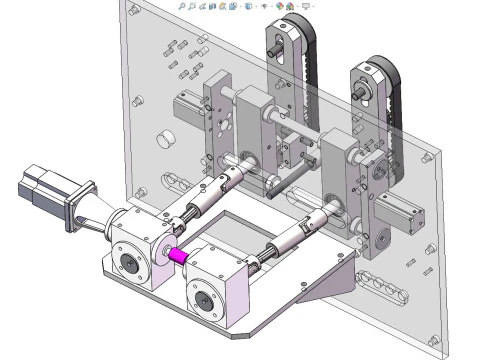 VFFS vertical packaging machine MZ320 3D Model
