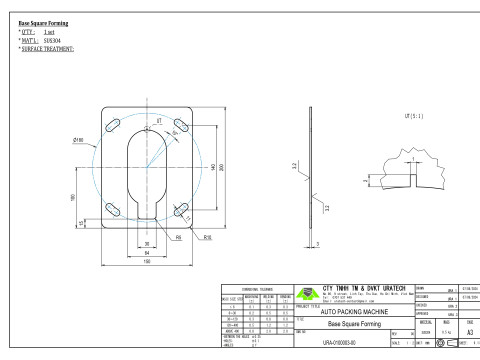 Vertical Oval Forming Set in Packaging machine 3D Model