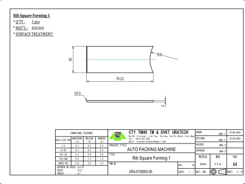 Vertical Oval Forming Set in Packaging machine 3D Model