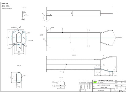 Vertical Oval Forming Set in Packaging machine 3D Model