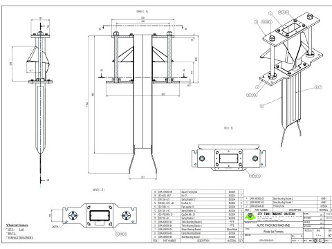 Quadratformset in der Verpackungsmaschine 3D Modell