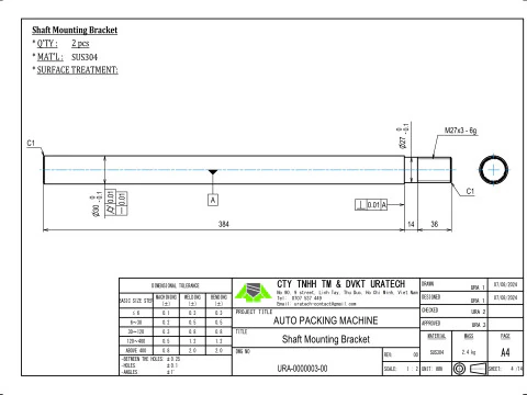 Quadratformset in der Verpackungsmaschine 3D Modell