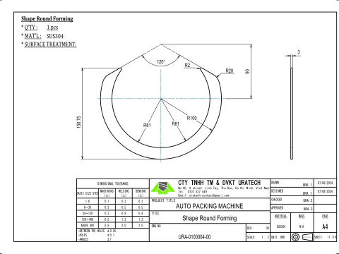 Quadratformset in der Verpackungsmaschine 3D Modell