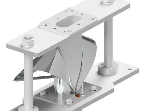 Horizontal Oval Forming Set in Packaging Machine 3D Model