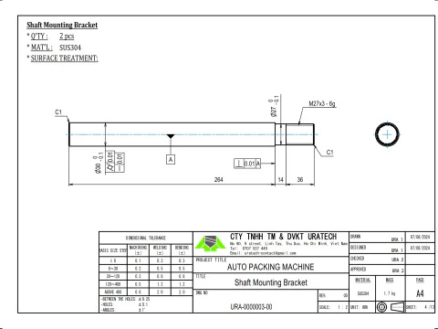 Horizontal Oval Forming Set in Packaging Machine 3D Model