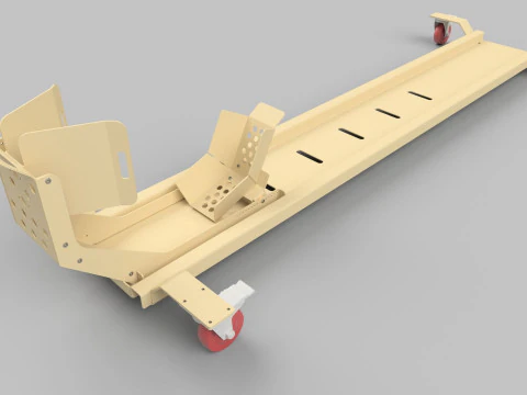 Motorcycle Dolly Plans - Motorbike Mover - Full BOM 2D 3D 3D Model