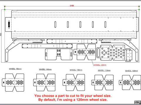 Motorcycle Dolly Plans - Motorbike Mover - Full BOM 2D 3D 3D Model