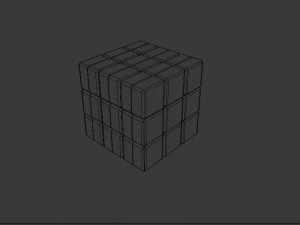 cube rubiks 3D 모델