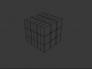 cube rubiks 3D Model