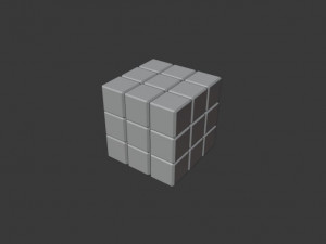 cube rubiks 3D 모델