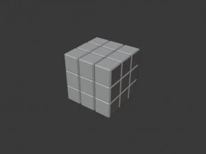 cube rubiks 3D Model