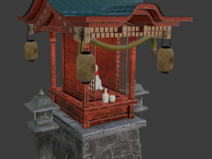 templo - 마네키네코 3D 모델