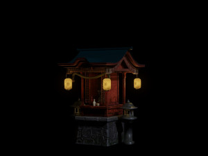templo - manekineko 3D 모델