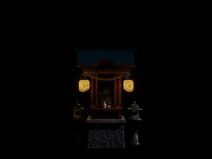 templo - manekineko 3D 모델