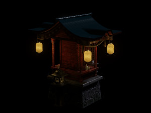 templo - manekineko 3D 모델