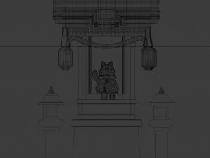 templo - manekineko 3D 모델