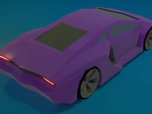 Low poly car 3D Model