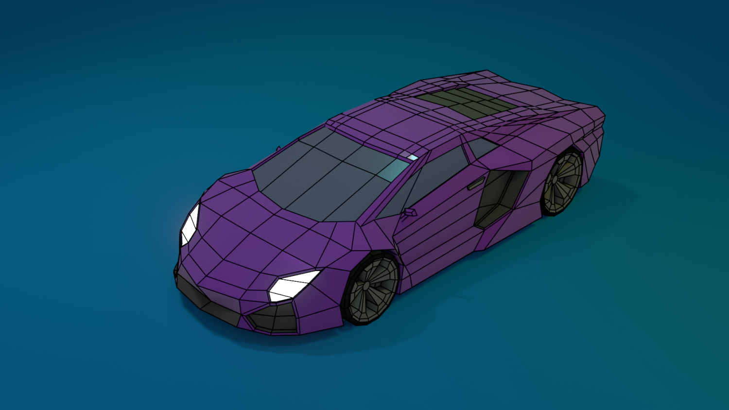 Low Poly Car Бесплатно 3D Модель In Элитные 3DExport