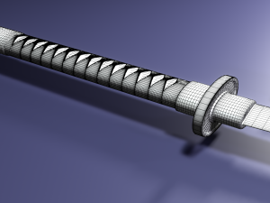 high-poly katana 3Dモデル