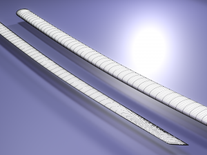 high-poly katana 3Dモデル