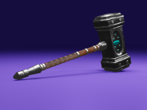 high-poly hammer 3D Model