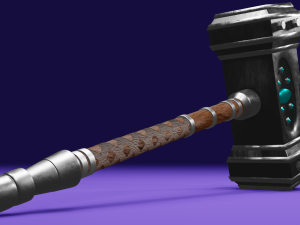high-poly hammer 3D Model