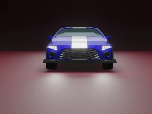 Low-poly car 3D Model