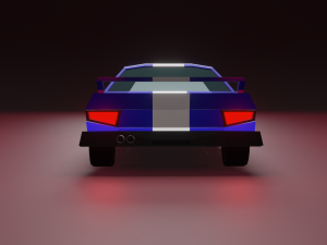 Low-poly car 3Dモデル