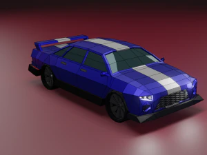 Low-poly car 3D Model