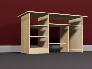 Computer table 3D Model