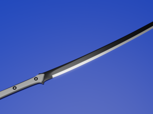high-poly katana 3D 模型