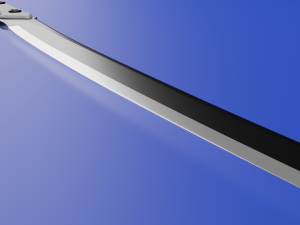 high-poly katana 3D Модель