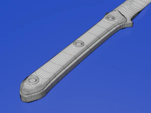 high-poly katana 3D Model